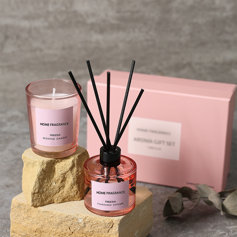 Home Fragrance Long Lasting - 프리미엄 리드 디퓨저 & 캔들 선물