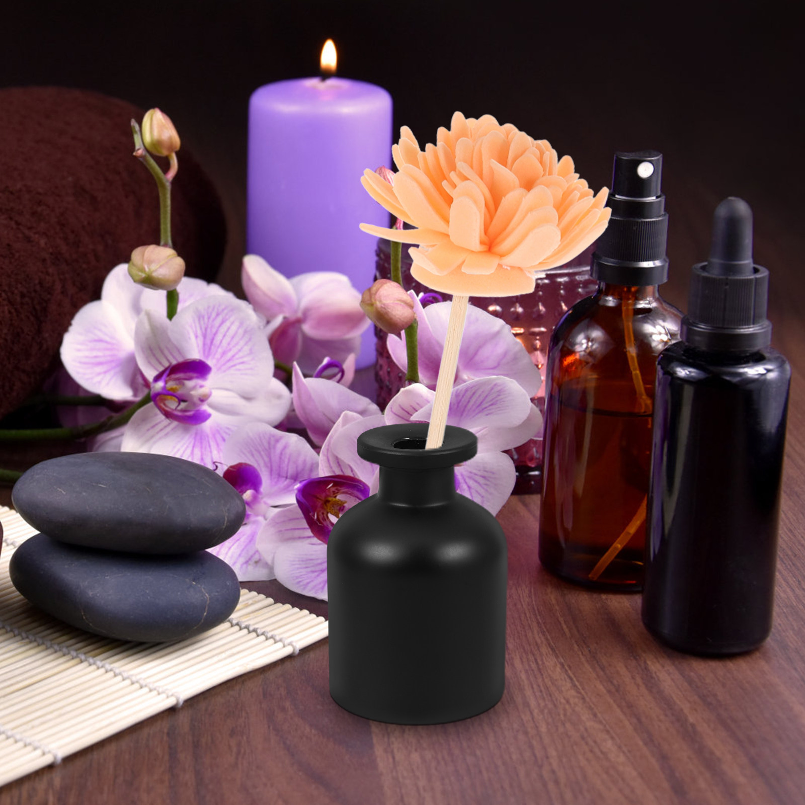 2Pcs 세련된 원통형 유리 디퓨저 병 100Ml 빈  - Home Fragrance Oils 리뷰 및 가격